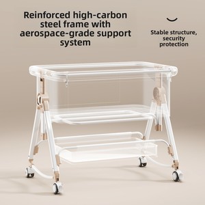Claf <span class=keywords><strong>Bebe</strong></span> Lit mobile de luxe pour nouveau-nés Lit de soins postnatals pour la maison et l'hôpital pour l'extérieur et la chambre à coucher - Product Image 5