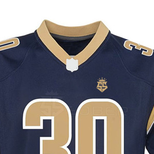 Custom Design Men's American Football Jersey 100% Polyester Breathable Plus Size Quick Dry Custom Colors Team Names Wholesale - Product Image 4