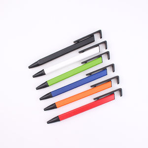 Bolígrafo Promocional de Primera Calidad con Soporte para Teléfono, Diseño Cuadrado - Product Image 1