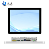 YENTEK Factory 6 RS232 COM 2 LAN VESA Panel de montaje en pared PC HMI PLC conectado IP65 -20 ℃ ~ 60 ℃ Temperatura de funcionamiento Panel industrial PC