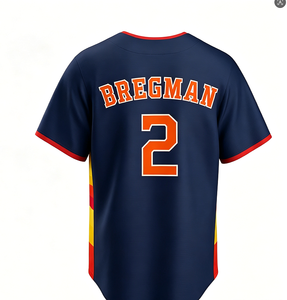 Nouveau Maillot de <span class=keywords><strong>Baseball</strong></span> 2026 pour Hommes – Broderie 27 ALTUVE, 44 ALVEREZ, 2 BREGMAN, 3 PENA – Vente en Gros et Livraison Directe - Product Image 3