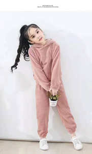 Conjunto de Pijamas de Invierno para Niñas de Felpa de Coral Suave, Transpirable y Térmica de Alta Calidad al Mejor Precio - Product Image 5