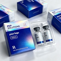 Autocollants adhésifs holographiques écologiques, logo personnalisé en relief, emballage de crème pour les yeux, y compris des plateaux, des étuis de 3 ml, des flacons