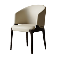 Chaises de salle à manger en bois massif JP, chaises de maquillage modernes et simples avec dossier, bois massif couleur noyer, hôtel, loisirs
