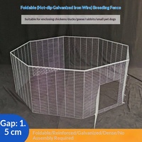 Poulailler Moderne en Métal, Clôture pour Animaux de Compagnie, Cage Pliable Épaissie et Densifiée pour l'Élevage d'Oies et de Canards, Utilisation Intérieure et Extérieure