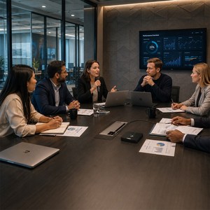 Micrófono de Conferencia para Oficina con Tecnología ANC Integrada y Cancelación de Ruido por IA para una Comunicación Clara, Auriculares OEM - Product Image 1