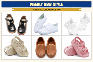 Lote Mixto Aleatorio al por Mayor de Zapatos para Niños y Niñas: Zapatillas Sin Cordones, Sandalias, Mocasines, Zapatos de Lona y Tenis - Suministro a Granel - Product Image 2