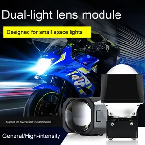 130W Super luminoso LED Bi-Beam modulo lente 6000K per auto & moto NP300 X1 Accord modello A6 6500K faro modificato - Product Image 3
