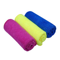 Chiffon en microfibre de haute qualité pour le nettoyage de la voiture Serviette absorbante à séchage rapide Technique tissée Serviette de séchage colorée multi-usages