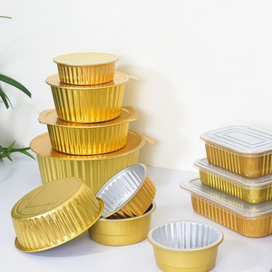 Premium Maßgefertigte Aluminiumfolie-Behälter mit Folienlaminierung für <span class=keywords><strong>Burger</strong></span>-Mahlzeitboxen und Käsekuchen-Aluminiumfolie-Behälter - Product Image 6