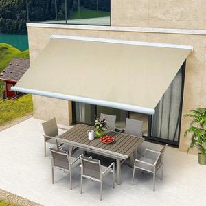 Auvents de balcon motorisés rétractables de luxe modernes personnalisés, télécommande, protection UV, revêtement PVDF, acier inoxydable - Product Image 2