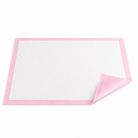 Tapis d'apprentissage de la propreté jetables roses pour chiens, super absorbants et anti-fuites, vente en gros OEM directement de l'usine