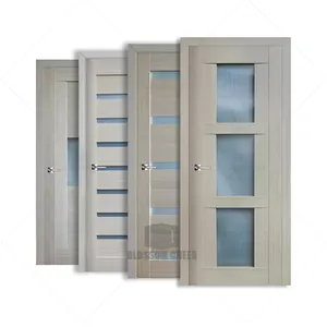 Tedarikçi cam kapi tasarım ahşap giriş kapıları otel iç ahşap Modern yüksek kalite çin salıncak grafik tasarım özelleştirilmiş