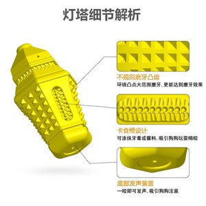 Juguete chirriante personalizado para perros, juguete masticable de goma duradero para limpieza de dientes, juguete para mascotas de tamaño mediano con sonido. - Product Image 2