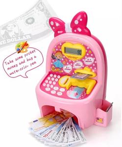 <span class=keywords><strong>Caja</strong></span> <span class=keywords><strong>Registradora</strong></span> Electrónica de juguete para niños, mini banco de ATM de ahorro de dinero, juguete de simulación - Product Image 3