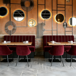 โต๊ะและเก้าอี้สำหรับร้านอาหารของโรงแรมทันสมัยทันสมัย - Product Image 4