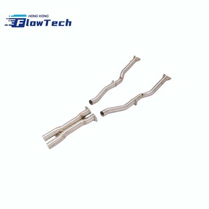ท่อดาวน์ไปป์แบบไหลสูงพร้อมท่อ X-Pipe ผลิตจากสแตนเลส 304 สำหรับ Ferrari F12 6.3L V12 เพิ่มประสิทธิภาพ - Product Image 3