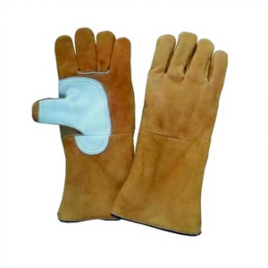 Guantes de Soldadura MIG TIG Resistentes al Calor y a Impactos, Forrados con Piel de Vaca, Reforzados, Extra Resistentes, Ajuste Cómodo, Protección Completa para el Pulgar - Product Image 3