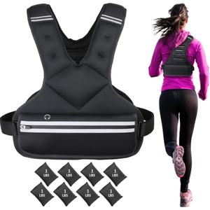 Gilet Zavorrato YOUK Best-Seller per Sport, Corsa, Allenamento con Pesi, Attrezzatura per Fitness con Sacchi di Sabbia Pesati - Product Image 1