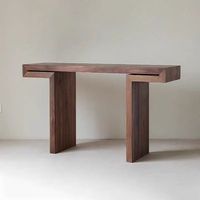 Table console d'entrée au design classique italien, minimaliste et moderne, table murale à tête plate pour couloir d'entrée dans le salon