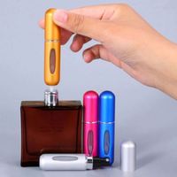 Vente en gros Offre Spéciale mini atomiseur de parfum bouteilles de parfum rechargeables de 5ml flacon pulvérisateur d'atomiseur de parfum en aluminium de taille de voyage