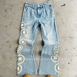 Ensemble de jeans pour homme <span class=keywords><strong>en</strong></span> denim bleu avec patchs personnalisés et effet délavé, <span class=keywords><strong>veste</strong></span> <span class=keywords><strong>en</strong></span> denim et jeans <span class=keywords><strong>en</strong></span> deux pièces, ensemble <span class=keywords><strong>en</strong></span> denim pour homme - Product Image 3