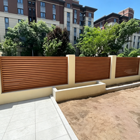 Panneaux de clôture horizontaux en aluminium à lames, faciles à assembler, système modulaire personnalisé pour jardin, balcon, extérieur, cour