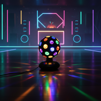 Disco-Weihnachtsparty-Licht Liebesgeschenk USB Mini LED Stroboskop-Licht Magische Kugel Mehrfarbige Tanz-Atmosphäre Nachtlicht für Zuhause