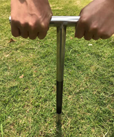Sonde d'échantillonnage du sol 20 pouces, outil de Test de la terre, poignée de Style T, sonde pour soins des plantes, jardin, pelouse, Golf
