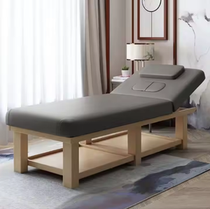 Mesa de Belleza Moderna al por Mayor, Muebles de Salón de Lujo, Cama de Masaje de Madera para Cuidado Corporal, Facial, de Pestañas y Spa - Product Image 6