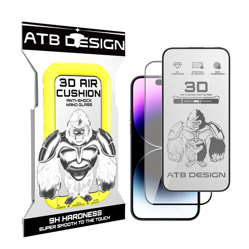 ATB Custom 9H 2.5D Anti Spy teléfono móvil privacidad templado Nano vidrio Protector de pantalla para Iphone 11 12 13 14 15 Pro Max