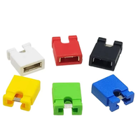 2.54MM Cavalier Cap Court Circuit Cap Noir Jaune Bleu Rouge Court Circuit Bloc Pin Connecteur Cap 2.00MM