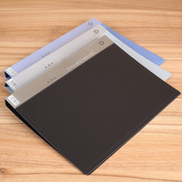 Porte-documents A4 épais personnalisé avec logo, en PP, feuilles mobiles, feuille d'information, pince simple, impression UV, direct usine 301
