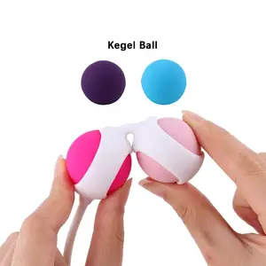 Kogel阴道健身器，双球按摩，硅胶Ben Wa球用于女性性玩具