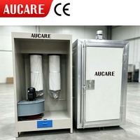Cabina de Recubrimiento en Polvo de Alta Eficiencia con Filtro de Recuperación para Operación Manual, Pulverización Industrial por Chorro Pulsado para Reparación de Lijado