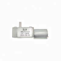 Moteur DC 370 personnalisé, 46 mm, double arbre plat, 20 kg.cm, mini réducteur à vis sans fin, 12 V, moteur à engrenages à aimant permanent brossé pour ventilateur