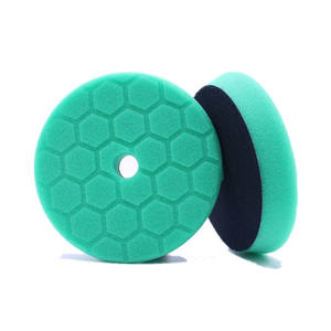 Éponge de polissage de voiture à structure en nid d'abeille à double <span class=keywords><strong>action</strong></span> de 5 pouces Tampon de polisseuse DA avec tampons hexagonaux de cirage et de polissage - Product Image 4