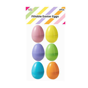 Xieli Vietnam Fillable Plastic Easter <strong>Eggs</strong> Colorful Bright Empty Easter Craft <strong>Eggs</strong> for Easter Hunt - Product Image 6