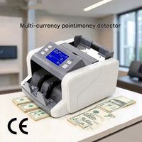 Détecteur de devises multi-monnaies, compteur de billets P80 rechargeable pour les banques et les entreprises, machine à compter l'argent MG UV DD