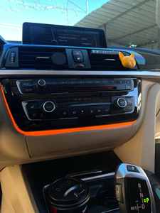 Cho BMW 3 Series 4 Series F30 F32 F32 F33 F34 F36 2 màu trung tâm giao diện điều khiển AC Bảng điều khiển môi trường xung quanh ánh sáng đài phát thanh TRIM <span class=keywords><strong>LED</strong></span> bảng điều khiển ánh sáng - Product Image 2