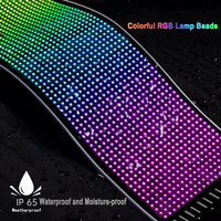 Système d'affichage publicitaire pour voiture avec panneau LED RGB de haute qualité certifié RoHS, contrôle vocal USB, tension d'entrée 5V