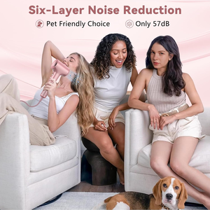 ไดร์เป่าผมระดับมืออาชีพ 110000 รอบต่อนาที ความเร็วสูง แห้งเร็ว แปรงลมร้อน อุณหภูมิคงที่ ประจุลบ ไดร์เป่าผม BLDC - Product Image 6