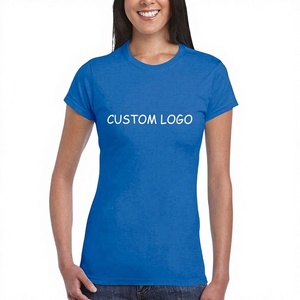 Camisetas de Verano Vintage de Alta Calidad para Mujer, Logotipo Personalizado, Corte Ajustado, Suaves, Ecológicas, Transpirables, Anti-Pilling - Product Image 1