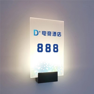 Customized Transparent Acrylic House <strong>Number</strong> Plaques Sign Plates House Signs with Aluminum Plastic Backing <strong>Panels</strong> - Product Image 4