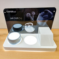 Support d'affichage pour casque Bluetooth en acrylique, support d'affichage lumineux en acrylique pour haut-parleur, support d'affichage pour produits numériques
