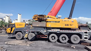 Sany รถบรรทุกมือสอง crane160ตันรถบรรทุกไฮดรอลิกเคลื่อนที่ได้เครน STC1600 160ตันสำหรับขายน้ำหนักบนราง2013ปี - Product Image 2