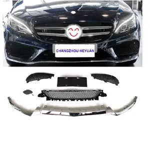 โรงงานราคารถกันชนด้านหน้า Grille Strip Body สำหรับ Benz C Class W205 2015-2018 2058851374 2058851474 2058851574