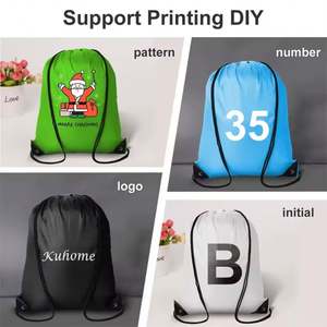 Custom Promotional Items With Logo Printing <b>Drawstring</b> Shoe Bag Nylon Promotion <b>Backpack</b> Gym Bag Draw String Sports <b>Backpack</b> - Product Image 6