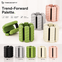 Poids de poignet en silicone personnalisés avec base en fer, réglables pour chevilles/bracelets, durables pour le fitness quotidien et le yoga, faible MOQ, OEM