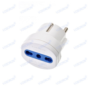 <span class=keywords><strong>Adaptateur</strong></span> de voyage Allemagne <span class=keywords><strong>France</strong></span> vers <span class=keywords><strong>Italie</strong></span> 10A/16A 250V Convertisseur de prise de courant pour <span class=keywords><strong>Italie</strong></span> Chili Prise électrique - Product Image 5
